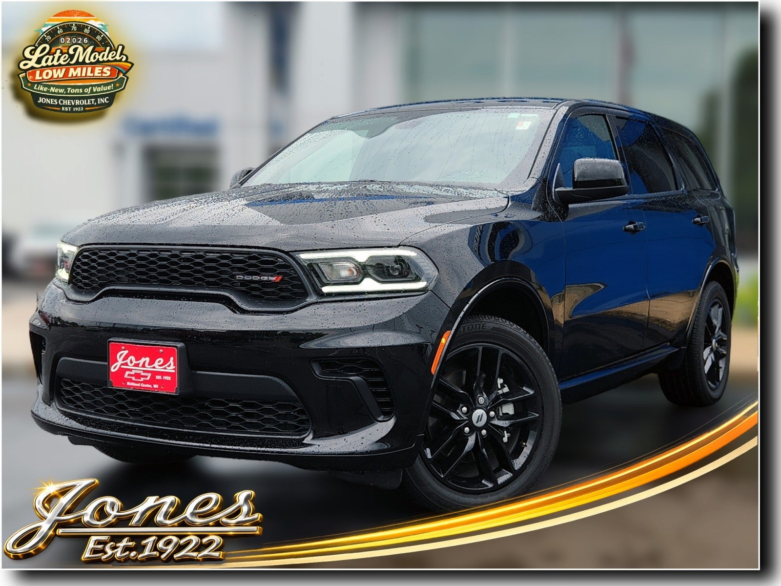 2024 Dodge Durango GT in Diamond Black — front three-quarter view