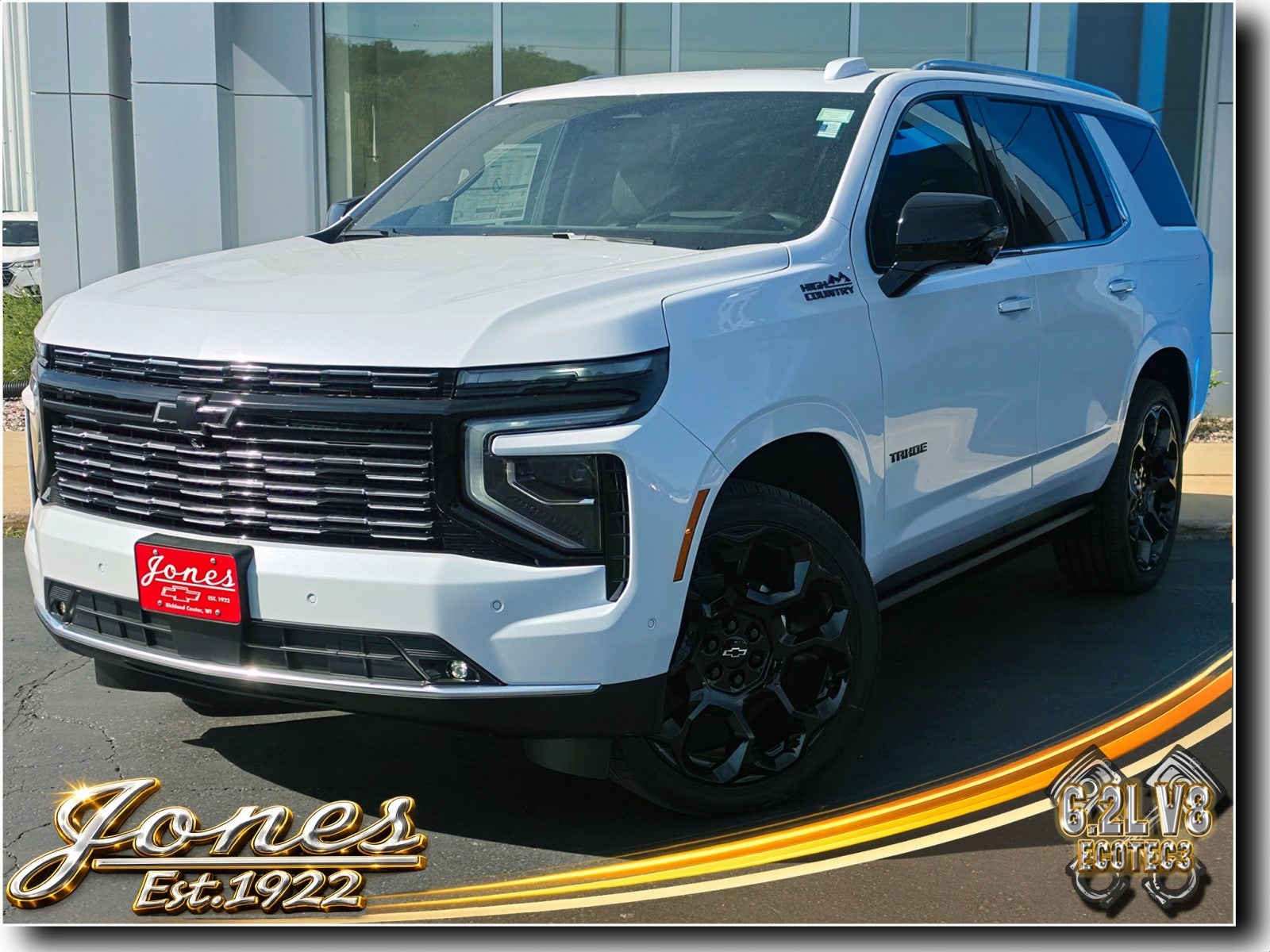 2026 Chevrolet Tahoe High Country in Polar White Tricoat — front three-quarter view
