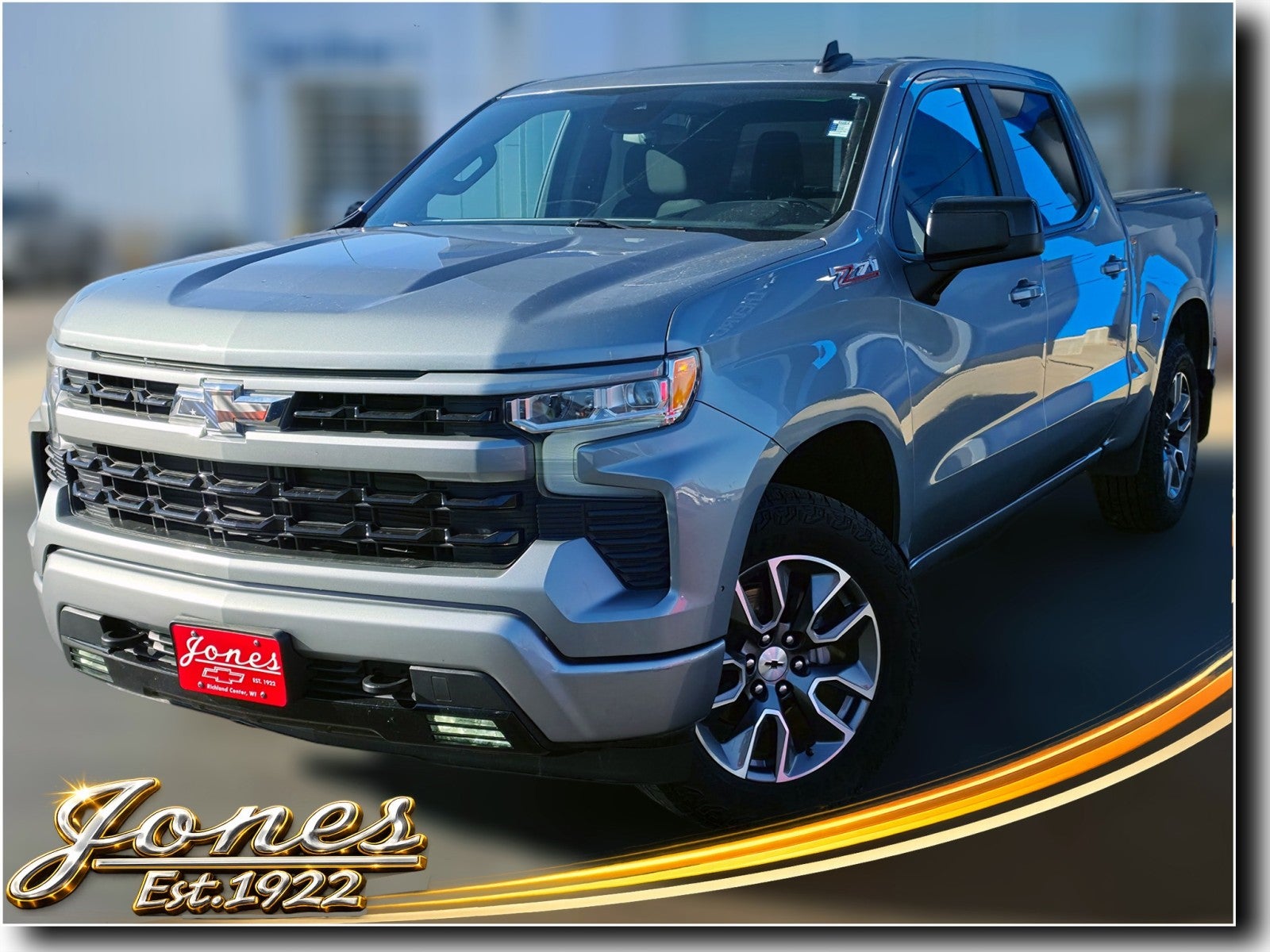 2023 Chevrolet Silverado 1500 RST in Sterling Gray Metallic — front three-quarter view