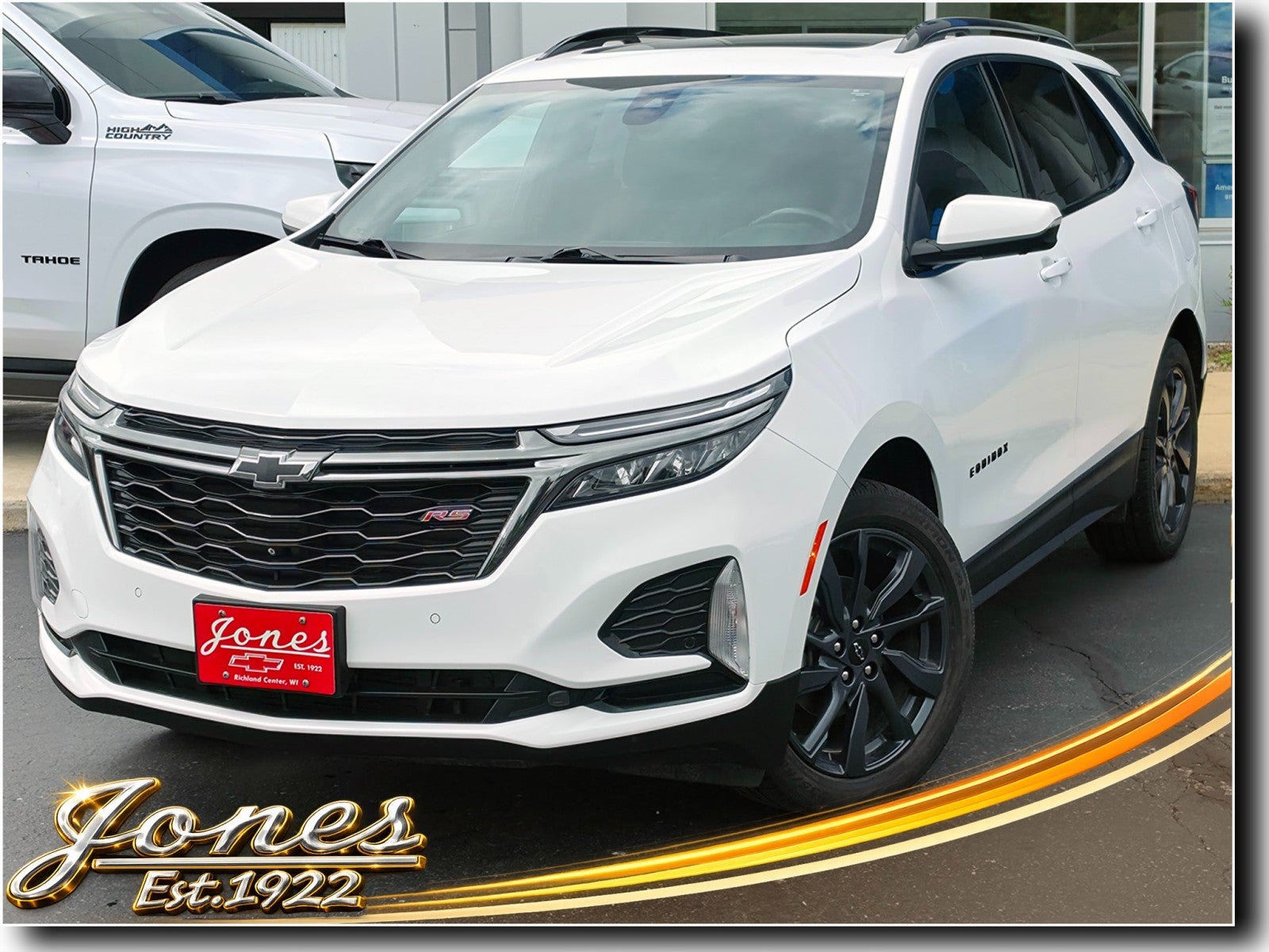 2022 Chevrolet Equinox RS in Summit White — front three-quarter view