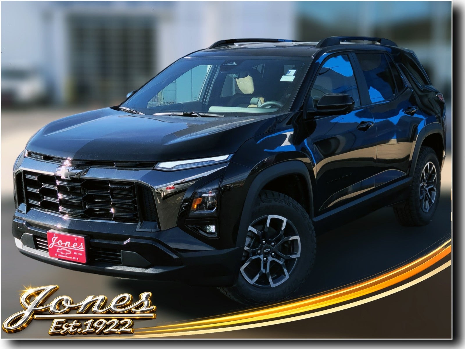 2026 Chevrolet Equinox ACTIV in Mosaic Black Metallic — front three-quarter view